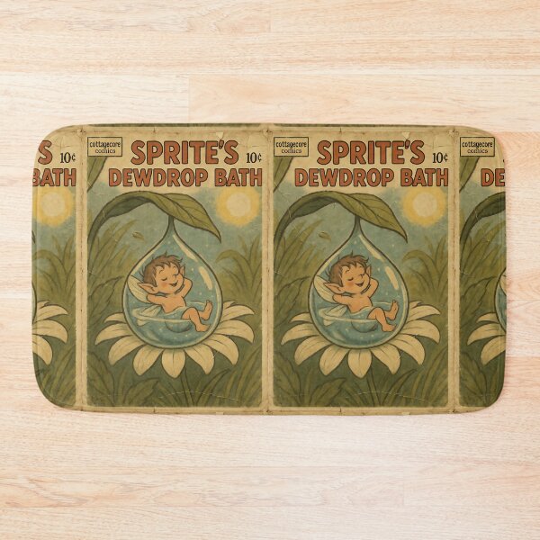 Item preview, Magical Cottagecore Creature: Sprite's Dewdrop Bath designed and sold by bapupa.