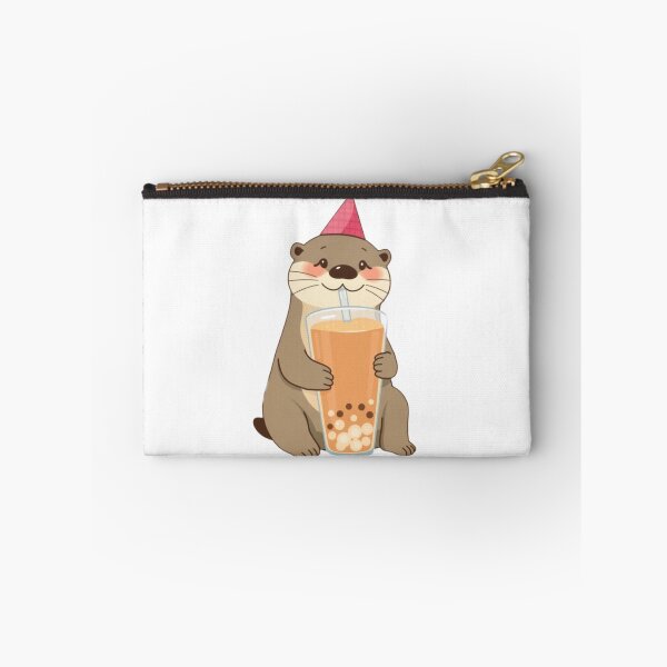 Item preview, Otter Boba Tea Milk Chocolate Party Hat happy birthday kawaii gift funny christmas happy designed and sold by CheeseBlueprint.