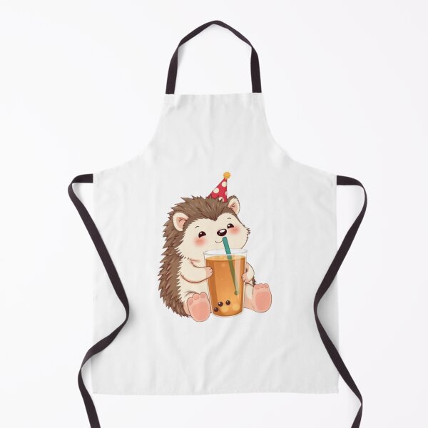 Item preview, Hedgehog Boba Tea Milk Chocolate Party Hat happy birthday kawaii gift funny christmas happy designed and sold by CheeseBlueprint.