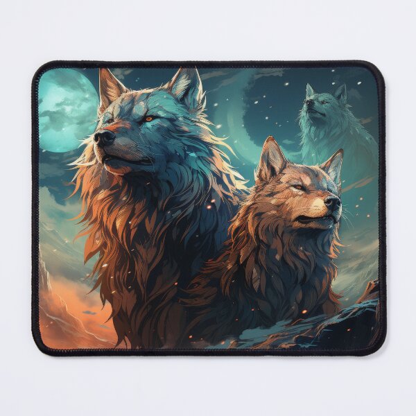 Item preview, Mystical wolves in the moonlight designed and sold by Daagath.
