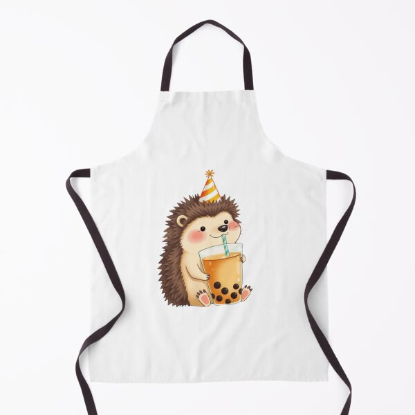 Item preview, Hedgehog Boba Tea Milk Chocolate Party Hat happy birthday kawaii gift funny christmas happy designed and sold by CheeseBlueprint.