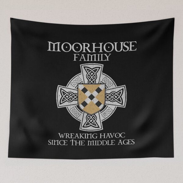 Item preview, Moorhouse Family Crest – Medieval Heritage Emblem for Ancestry Lovers & Vintage Style Fans designed and sold by 9X FR.