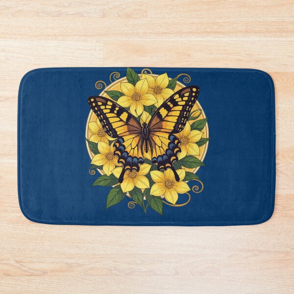 Item preview, Eastern Tiger Swallowtail Butterfly With Yellow Jasmine designed and sold by taiche.
