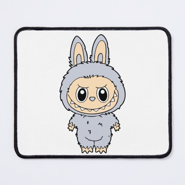 Item preview, “Frost Bunny Labubu – Cool Mischief in Pale Grey | Cute Monster Character Art” designed and sold by violetteskyart-vioart.
