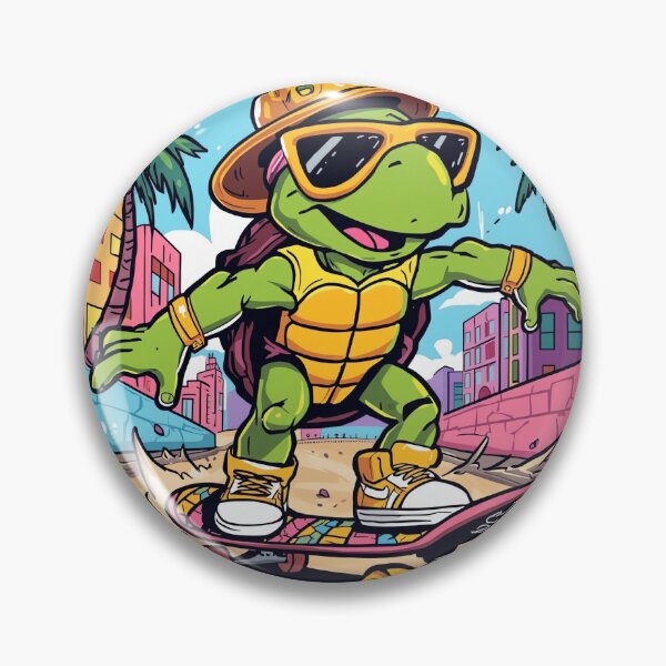 Artikelvorschau, Skater Turtle – Cool Cartoon Street Style entworfen und verkauft von Furfinity.