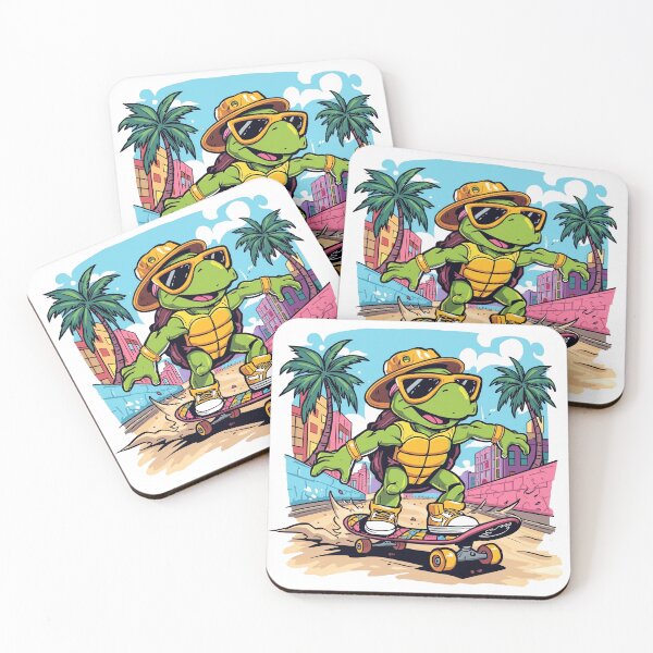 Artikelvorschau, Skater Turtle – Cool Cartoon Street Style entworfen und verkauft von Furfinity.