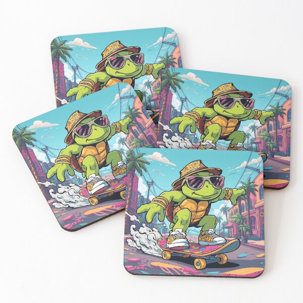 Artikelvorschau, Skater Turtle – Cool Cartoon Street Style entworfen und verkauft von Furfinity.