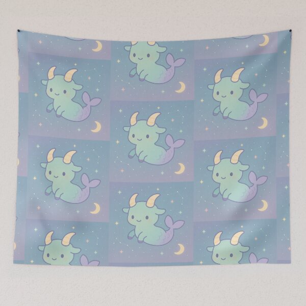 Item preview, Cute Capricorn Zodiac Illustration designed and sold by Nytherra.