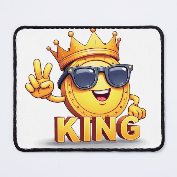 Item preview, Crypto King, super cute bitcoin with sunglasses  designed and sold by nicnacc.