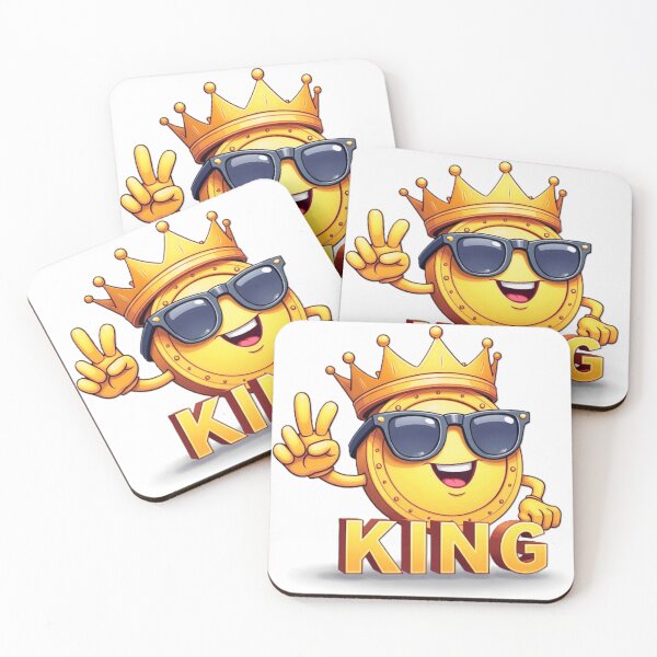 Item preview, Crypto King, super cute bitcoin with sunglasses  designed and sold by nicnacc.