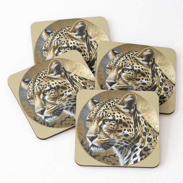 Item preview, Leopard portrait round with ramen naturally beautiful and wild designed and sold by IHImage.