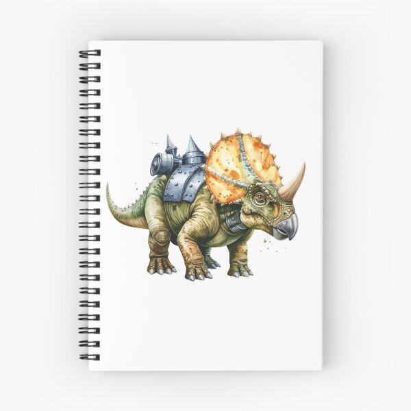 Item preview, Watercolor painting of a Triceratops dinosaur designed and sold by Nok-Thep.