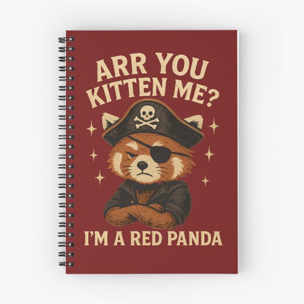 Item preview, Red Panda Pirate: Arr You Kitten Me? I'm a Red Panda  designed and sold by DemureArtsy.
