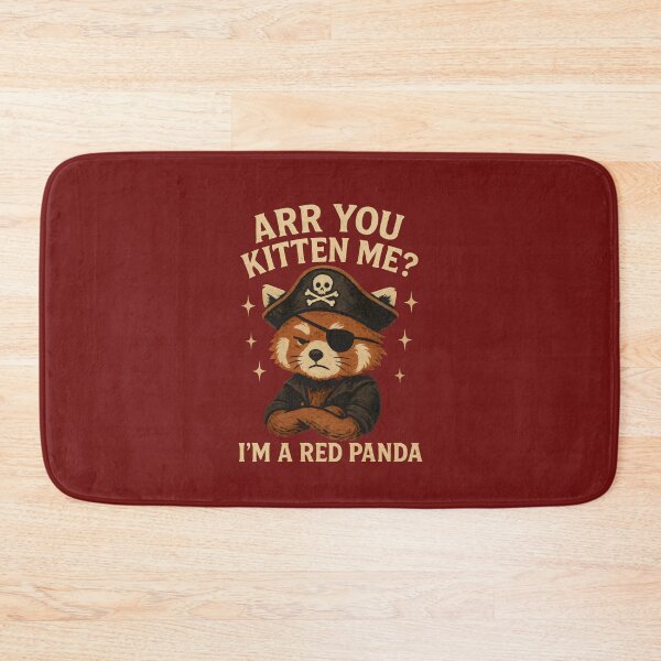 Item preview, Red Panda Pirate: Arr You Kitten Me? I'm a Red Panda  designed and sold by DemureArtsy.