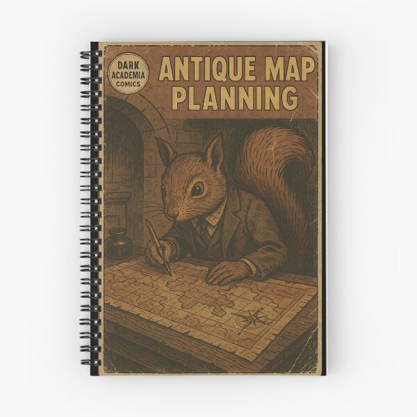 Item preview, Mysterious Dark Academia: Antique Map Planning designed and sold by bapupa.