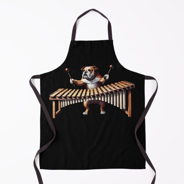 Item preview, Bulldog Playing Marimba Player Dog Lover designed and sold by Kimberley King Art King Art.
