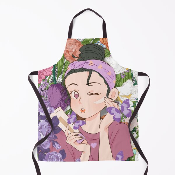 Item preview, Anime girl and flowers drawing designed and sold by LaartStudio.