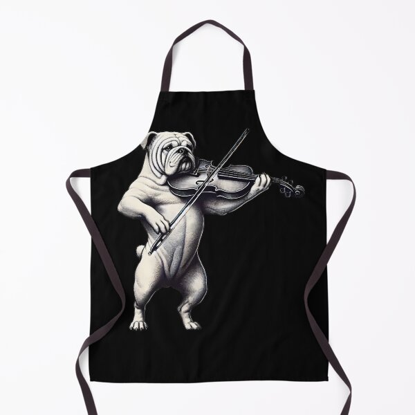 Item preview, Bulldog Playing Violin Player Dog Lover designed and sold by Kimberley King Art King Art.