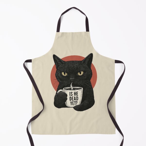 Item preview, Is he dead yet? Funny black cat designed and sold by Darkifun.