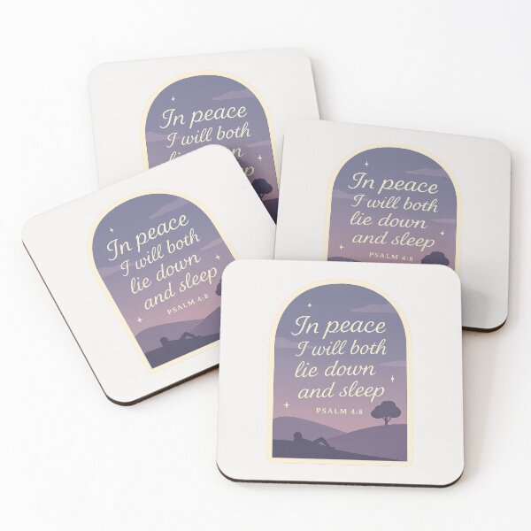 Item preview, In Peace I Will Lie Down Psalm 4:8 designed and sold by SimplySelim.