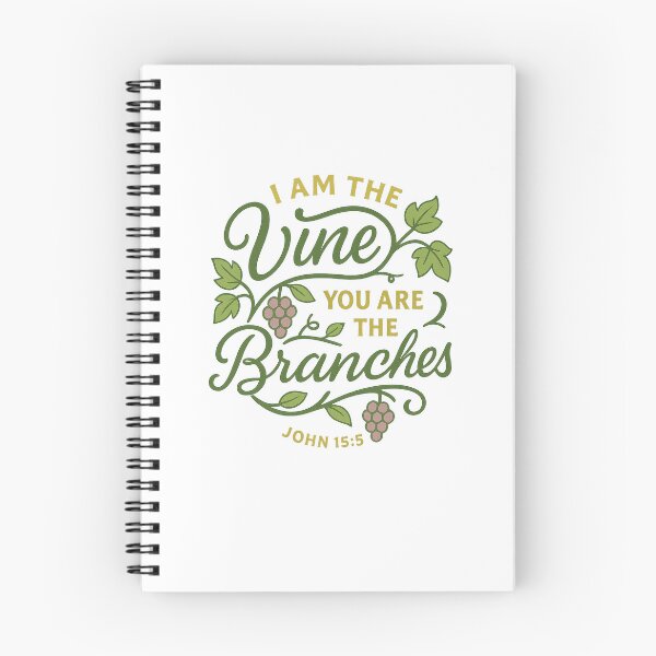 Item preview, I Am the Vine John 15:5 Bible Verse designed and sold by SimplySelim.
