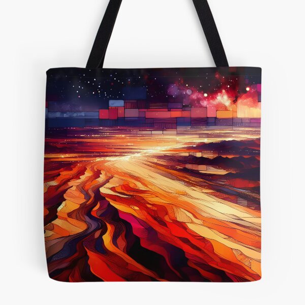Item preview, Night Over the Sahara | Abstract Desert Night Sky Art designed and sold by Stoneflower-Art.