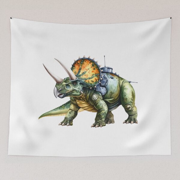 Item preview, Triceratops dinosaur metal armor designed and sold by Nok-Thep.