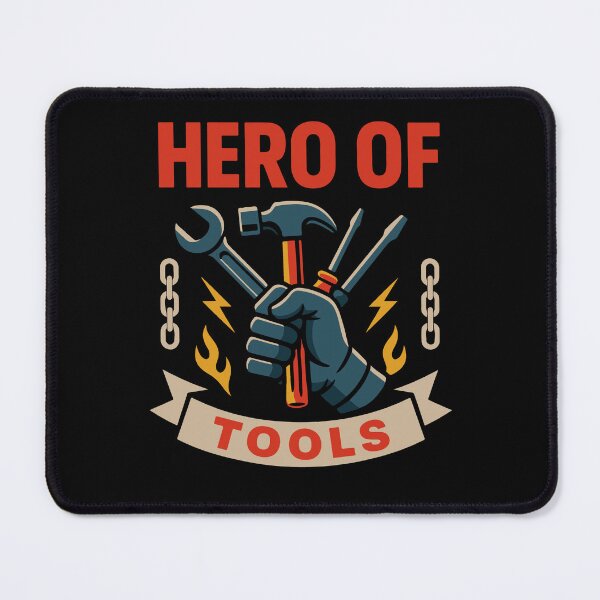 Item preview, Hero of Tools Garage Mechanic Funny Saying designed and sold by LuminOrb.