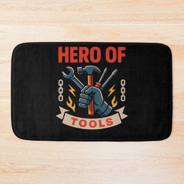 Item preview, Hero of Tools Garage Mechanic Funny Saying designed and sold by LuminOrb.