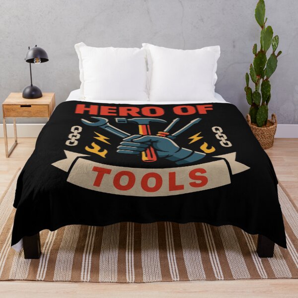 Item preview, Hero of Tools Garage Mechanic Funny Saying designed and sold by LuminOrb.