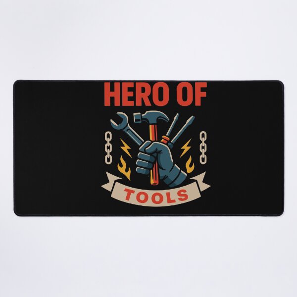 Item preview, Hero of Tools Garage Mechanic Funny Saying designed and sold by LuminOrb.