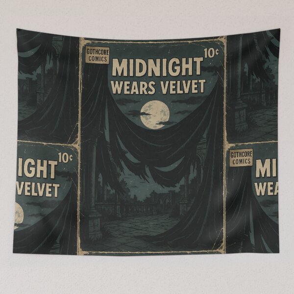 Item preview, Eerie Gothcore: Midnight wears velvet designed and sold by bapupa.