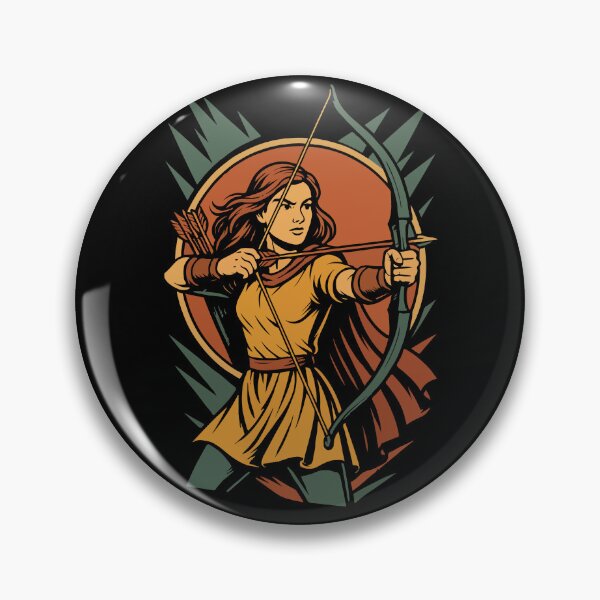 Item preview, Archery Bow Target Archer Girl Warrior designed and sold by LuminOrb.