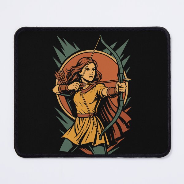 Item preview, Archery Bow Target Archer Girl Warrior designed and sold by LuminOrb.