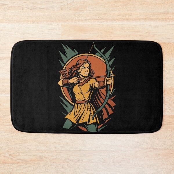 Item preview, Archery Bow Target Archer Girl Warrior designed and sold by LuminOrb.