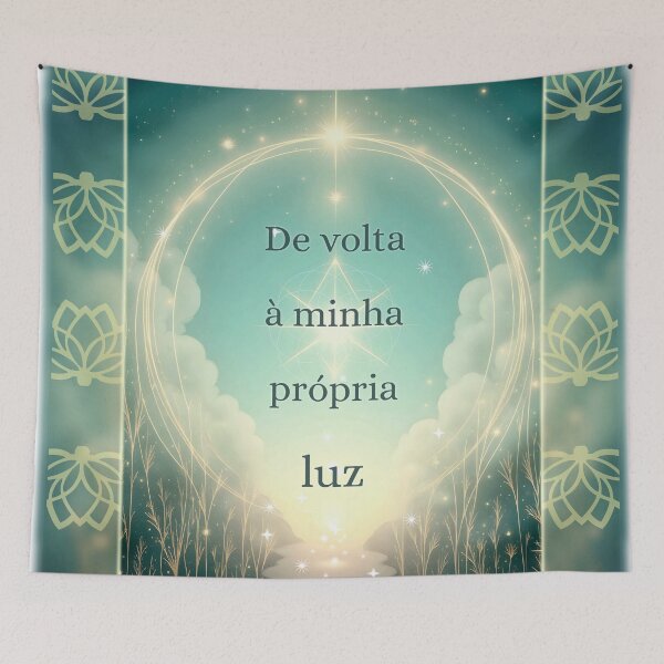 Item preview, Caminho de volta à minha própria luz – Verde Sálvia & Ouro Suave Returning to my own light – Sage Green & Soft Gold designed and sold by 	aluzia.design.