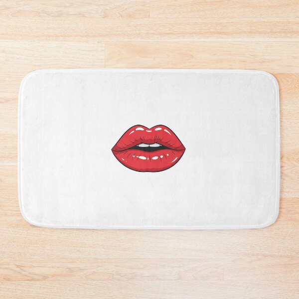Item preview,  Bold Red Lips with Glossy Shine designed and sold by varshitha2024.