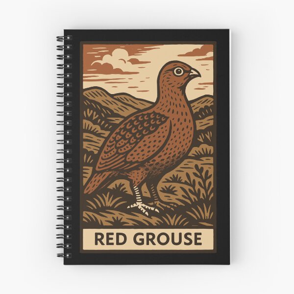 Item preview, Red Grouse Illustration – Rustic British Birdwatching Poster designed and sold by BRU Design.