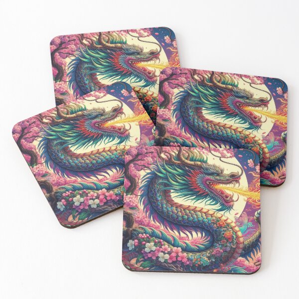 Item preview, colorful Chinese dragon with full moon,Legendary Animals,Dragons Breathing Fire Phone Cases,dragon art designed and sold by Expressions-Sel.