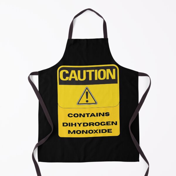 Item preview, Caution: Contains Dihydrogen Monoxide- Chemistry Joke Warning Label designed and sold by Feline Rockstars.