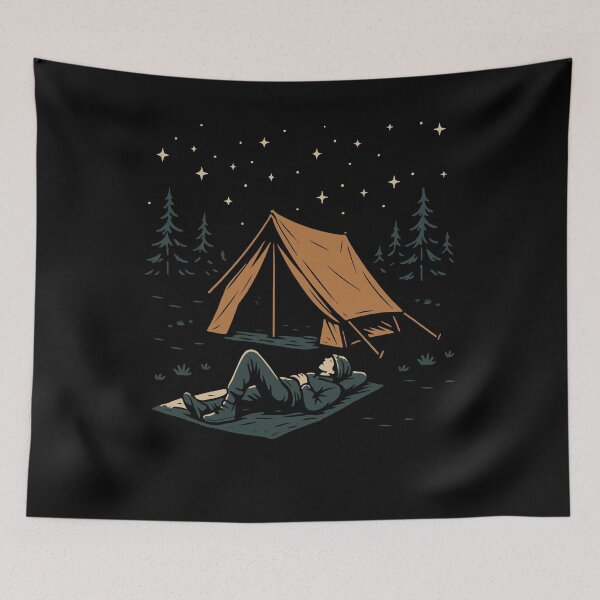 Item preview, Funny Camping Under Stars Relaxing Camp Adventure designed and sold by LuminOrb.