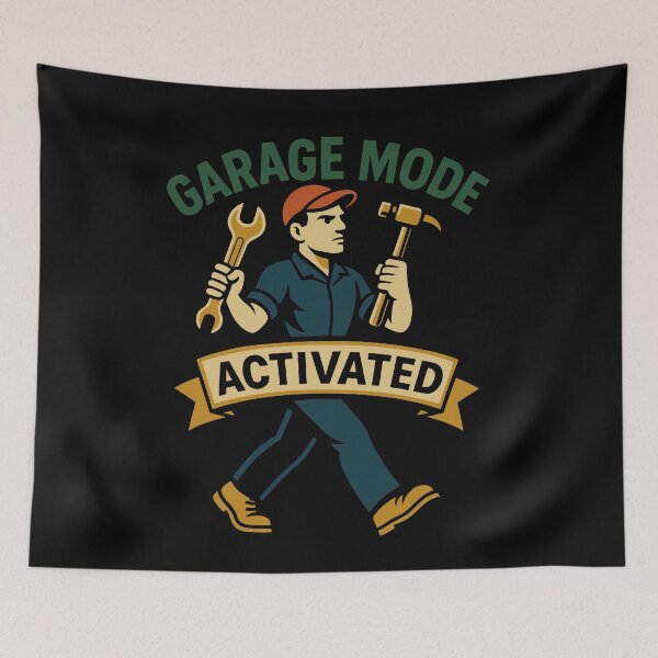 Item preview, Garage Mode Activated Mechanic Funny Saying designed and sold by LuminOrb.