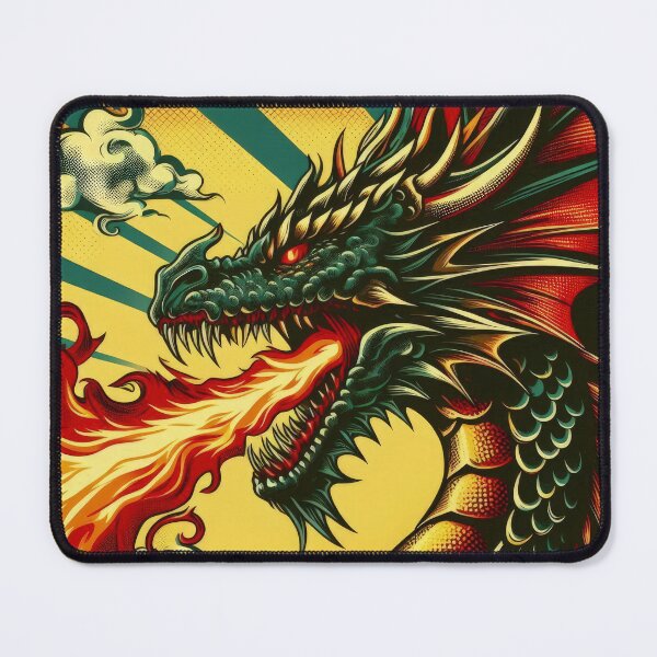 Item preview, vintage red dragon head breathing fire,Legendary Animals,Dragons Breathing Fire Phone Cases,dragon art designed and sold by Expressions-Sel.