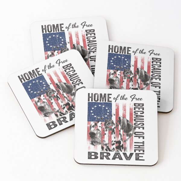 Item preview, Home of the Free Because of the Brave - 4th of July - America Flag -Dog  designed and sold by Luvjesus2.
