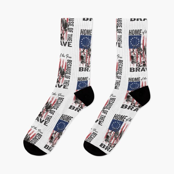 Item preview, Home of the Free Because of the Brave - 4th of July - America Flag -Dog  designed and sold by Luvjesus2.
