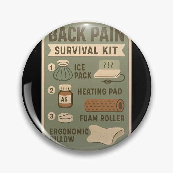 Item preview, Back Pain Survival Kit designed and sold by Feline Rockstars.