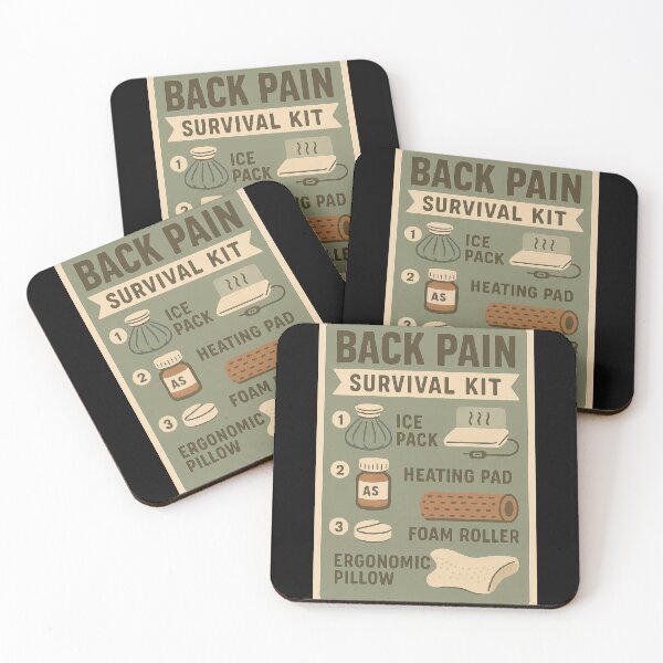 Item preview, Back Pain Survival Kit designed and sold by Feline Rockstars.