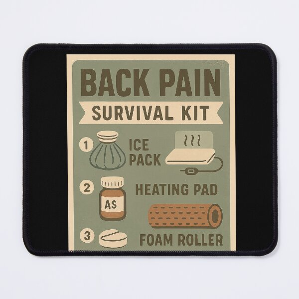 Item preview, Back Pain Survival Kit designed and sold by Feline Rockstars.