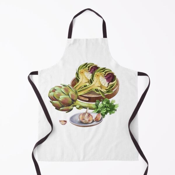 Item preview, Fresh artichokes prepared with garlic and fresh herbs in a kitchen setting for a healthy meal preparation designed and sold by Ms. Iryna.
