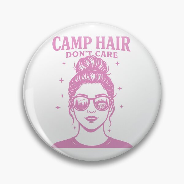Item preview, Camp Hair Don't Care Funny Camping Camper designed and sold by LuminOrb.